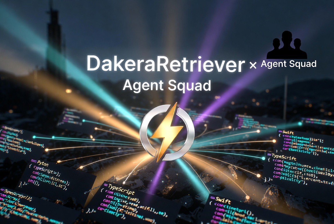 Ground Agent Squad agents in Dakera with DakeraRetriever