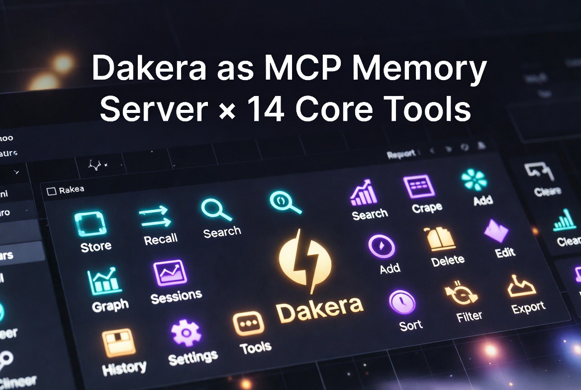 Dakera MCP Memory Server: 14 Core Tools for Agent Memory