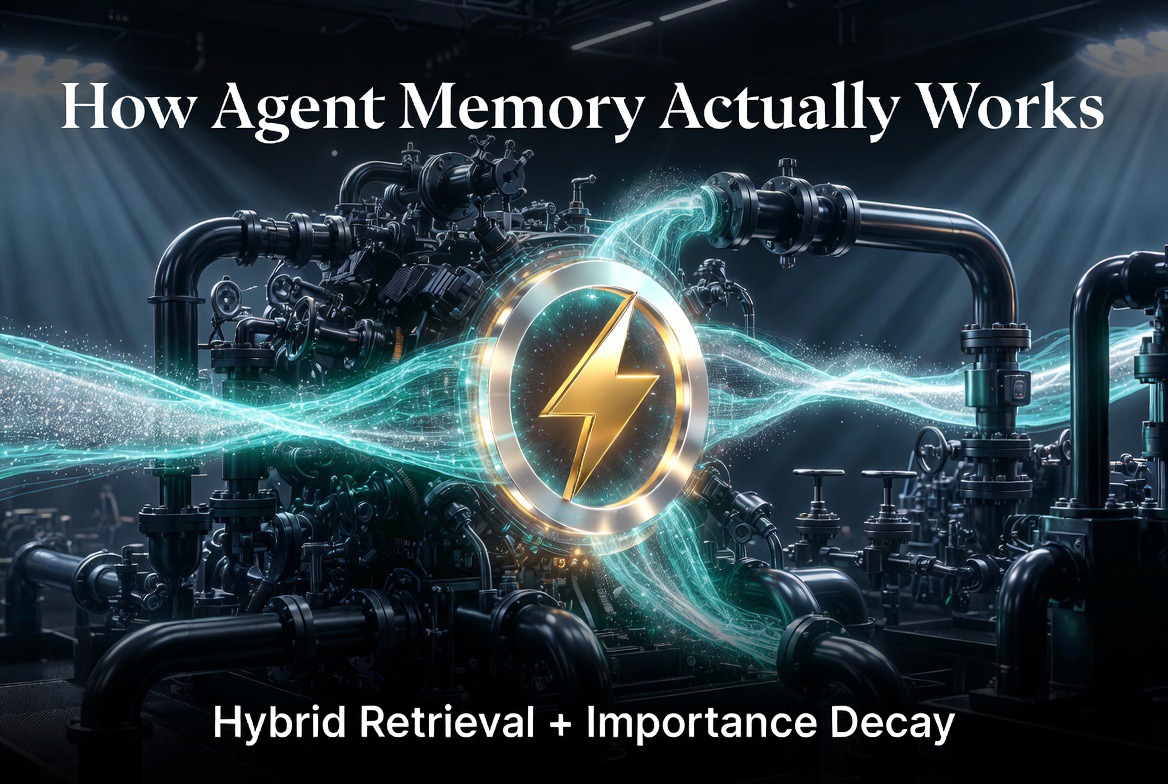 How Agent Memory Works: Hybrid Retrieval and Decay