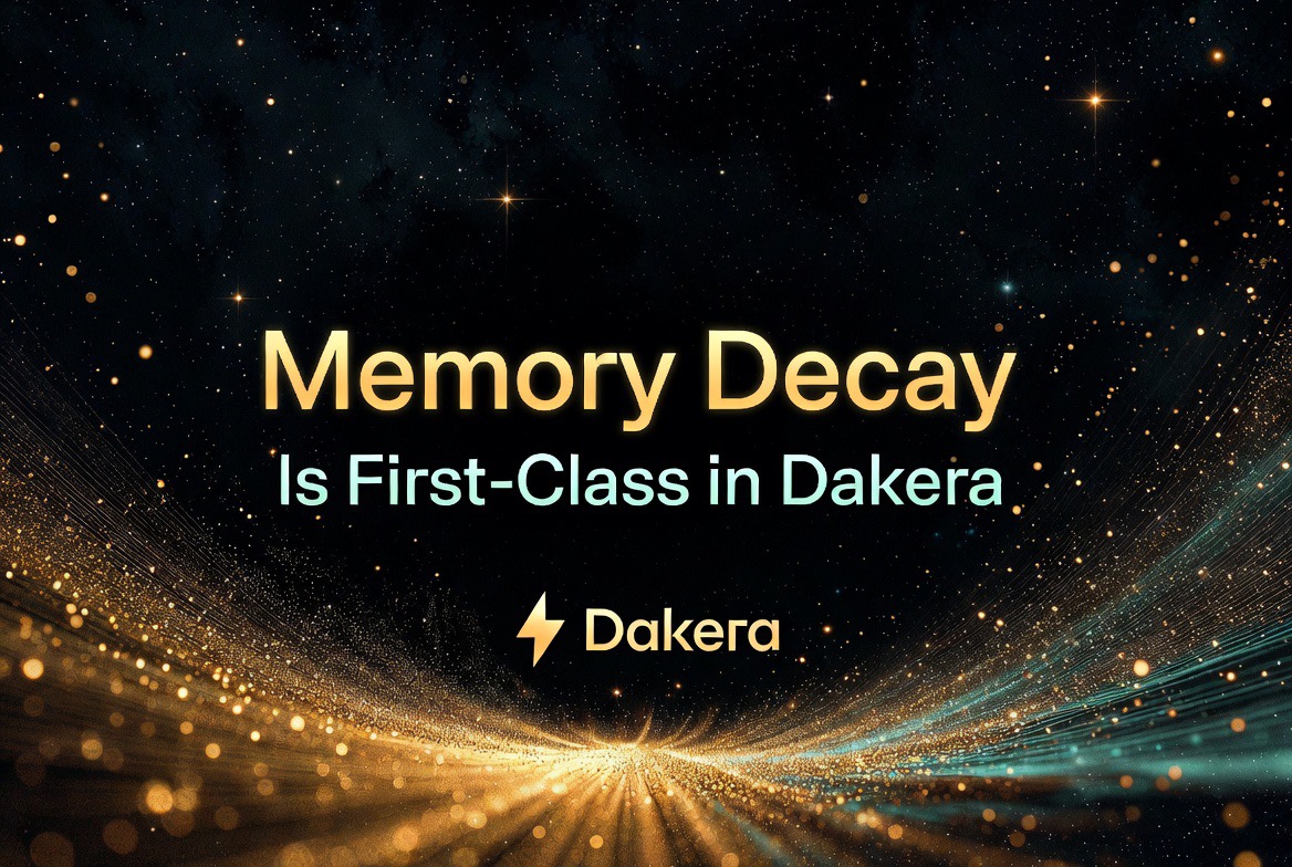 Memory Decay: First-Class Feature in Dakera, Not a Plugin